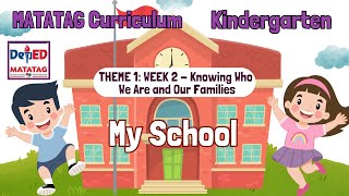 THEME 1 WEEK 2 KINDERGARTEN MATATAG CURRICULUM  KNOWING WHO WE ARE AND OUR FAMILIES MY SCHOOL [upl. by Quiteria83]