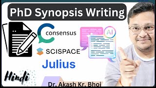 PhD Synopsis Writing  AI Tools for PhD Research Proposal Writing  Conceptual Framework  Hindi [upl. by Keisling]