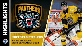 Nottingham Panthers v Sheffield Steelers  280924  Challenge Cup [upl. by Audun]