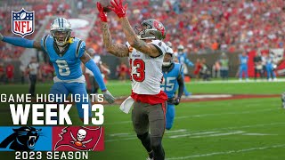 Carolina Panthers vs Tampa Bay Buccaneers  2023 Week 13 Game Highlights [upl. by Asiul205]