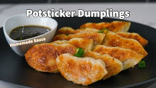 Soft amp Crispy Potsticker Dumplings Gyozas [upl. by Shir]