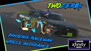 Phoenix Raceway  Wreck avoidance  NASCAR Xfinity Series Fixed Setup [upl. by Aynik]