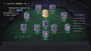 FIFA 22  MARQUEE MATCHUPS  MANCHESTER UTD V MANCHESTER CITY  SBC  SOLUTION [upl. by Notlek]