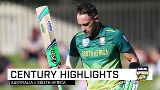 Du Plessis thwarts Aussies with 10th ODI ton [upl. by Ahsieki58]