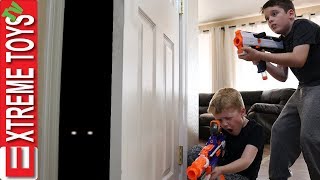 Mystery Creature Attack Ethan Vs Cole Animal Nerf Battle [upl. by Aiciruam]