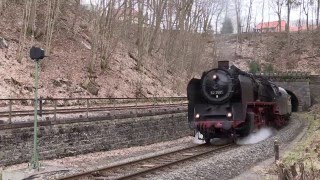 Genialelaute Dampflokanfahrt in der SteigungSound pur [upl. by Lalitta]