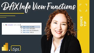 DAX Info View Functions  Quick Tips [upl. by Wivinah]