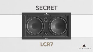 Triangle Secret LCR7  Enceinte encastrable HiFi amp Home Cinéma  Cobrafr [upl. by Ingelbert]