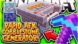 FAST AUTO COBBLESTONE GENERATOR  Minecraft Skyblock  Pvpwars Diamond  4 [upl. by Trevethick]