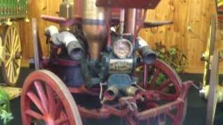 Merryweather Steam Fire Pumper Horse Drawn Wagon [upl. by Yrrot]