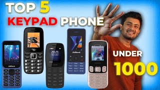 Best 5 Keypad Phones Under 1000 Rs in August 2024  Top 5 Keypad Phones Under 1000 keypad mobile [upl. by Einnek]