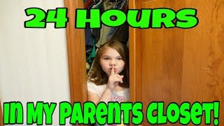 24 Hours in My Parents Closet 24 Hour Challenge In My Parents Room [upl. by Calise]