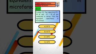 Problem 33 Two capacitors are connected in series Find the equivalent capacitance in microfarad [upl. by Solohcin]