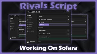 OP RIVALS Script  AutoFarm AimBot Esp Teleport  Working On SolaraMobile  No Lag [upl. by Hunger]