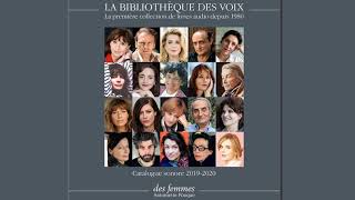 La Bibliothèque des voix  Catalogue sonore 2019 2020  37 extraits de livres audio [upl. by Samella]