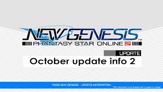 PSO2 NEW GENESIS October Updates 2 Introduction Video [upl. by Nilorac902]