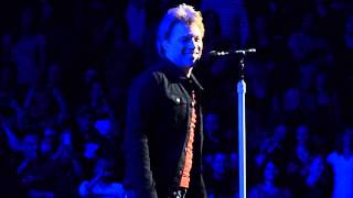 Bon Jovi  Make a Memory and Bed of Roses  Montreal2  2013 [upl. by Adyam439]