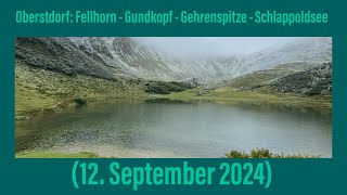 Erster Schnee in den Oberstdorfer Bergen zwischen Fellhorn und Kanzelwand 12 September 2024 ￼ [upl. by Sato]