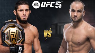 UFC 5 ISLAM MAKHACHEV VS EDDIE ALVAREZ FOR THE UFC LIGHTWEIGHT CHAMPIONSHIP BELT [upl. by Ailimaj]