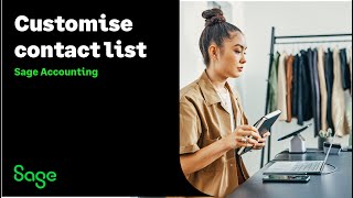 Sage Accounting UK  Customise contact list [upl. by Trofmoc]