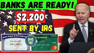 BANKS ARE READY  2200 STIMULUS CHECKS COMING THIS MONDAY All Social Security SSI SSDI amp VA [upl. by Irbua]