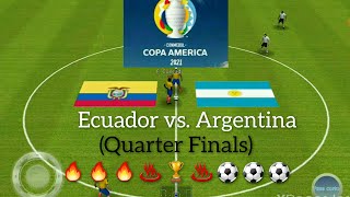 Ecuador vs Argentina 🔥🔥🔥 World Soccer League PREGAME SIMULATION [upl. by Enilec]