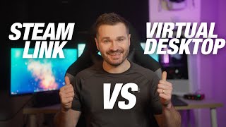 Steam Link vs Virtual Desktop for the Ultimate PC VR Experience [upl. by Imoin589]