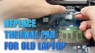 Replace PTM7950 Thermal pad for old gaming laptop [upl. by Pack]