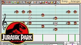 Jurassic Park Theme Song  Mario Paint [upl. by Dougald]