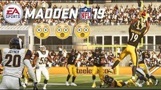 Madden 19 Gameplay FULL UNCUT  Steelers vs Rams [upl. by Leiand]