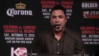 GGG Gennady Golovkin vs David Lemieux FINAL PRESS CONFERENCE [upl. by Brebner]