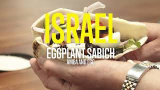 Best ever ISRAELI STREET FOOD RECIPE  EGGPLANT SABICH [upl. by Tenneb]