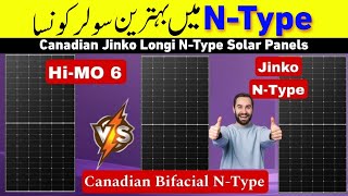 N Type solar panels  N type double glass solar panels  Canadian n type bifacial solar panels [upl. by Gipson293]