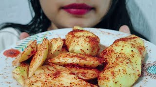 ASMR Comiendo Mango verde con Tajín y Limón 🔥🥭 [upl. by Hurlee]