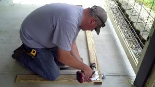 DIY Its For Hogs Or Dogs How To Easily Build Porch RailingFarm Style [upl. by Erastus139]