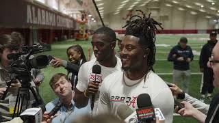 KoolAid McKinstry and Terrion Arnold interview each other at Alabama Pro Day [upl. by Claudianus]