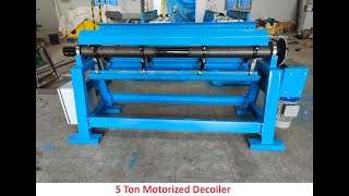 5 Ton Motorized Decoiler [upl. by Tterrab]