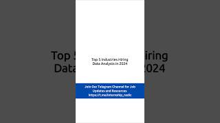 Top 5 Industries Hiring Data Analysts in 2024 dataanalysis datascience excel [upl. by Talmud]