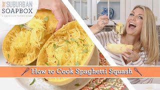 The EASIEST way to cook Spaghetti Squash in minutes [upl. by Yreneh]