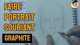 Une technique subtile pour dessiner un portrait souriant  30 jours de dessin 7 [upl. by Ramberg]