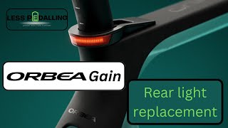 Replacing the rear light on an Orbea Gain M20i [upl. by Waine123]