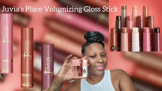 Juvia’s Place ￼ Volumizing Gloss Stick  Is It Dupe For The Fenty Gloss Bomb Sticks  Lip Swatch [upl. by Soma]