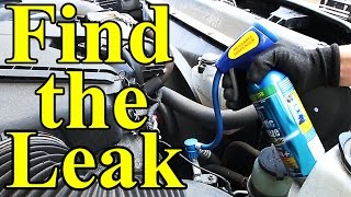 How to Find AC Leaks in Your Car UV Dye [upl. by Mahgirb]