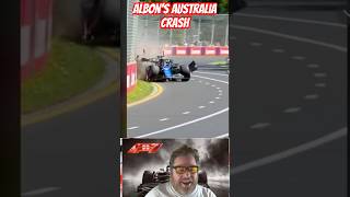 We react to Alex Albon’s Australian Grand Prix crash williamsf1 f1crashes [upl. by Yeldahc307]