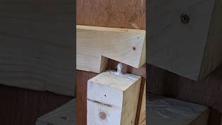 Perfect Alignment of Wood Dowells on Joints howto diy tips tutorial shorts [upl. by Arihppas868]