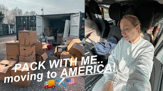 PREP  PACK With Me To MOVE To USA chaos [upl. by Crisey]