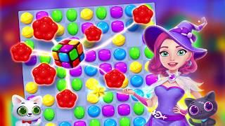 Candy Witch Match 3 Game  Bring you Fun and Happiness [upl. by Jesh]