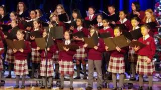 Om jai jagdish hare aarti sung by Canadian kids at a Christmas concert [upl. by Hagar]