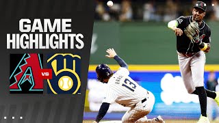 Dbacks vs Brewers Game Highlights 92124  MLB Highlights [upl. by Pardo616]