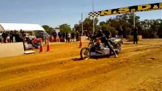 Hells Angels vs Club Deroes Sand Drag Show Down at Northam Speedway [upl. by Nahsab]